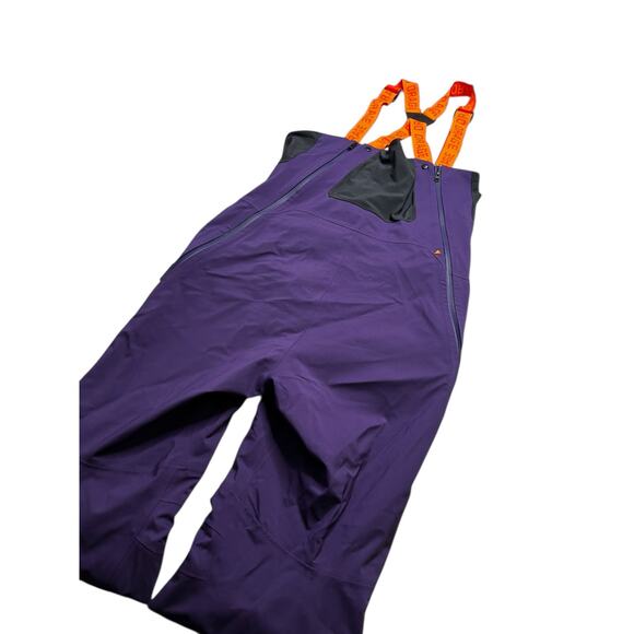 Orage Men’s Ski Snow Bib Pants Purple/Black Sz Large Waterproof Technical Shell - Picture 14 of 16